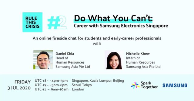 【海外のIT企業で働きたい人向け】 Let’s rule this crisis: Spark Together x Samsung on Doing what you can’t.