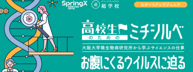 お腹にくるウイルスに迫る -ウイルス研究最前線と360度画像バーチャル研究体験