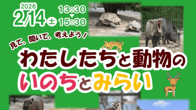 見て、聞いて、考えよう！わたしたちと動物のいのちとみらい