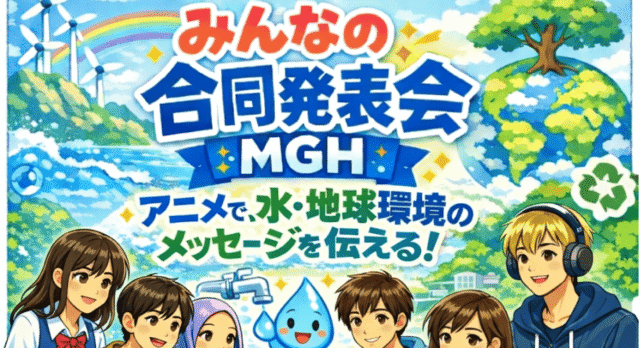【3/22(日)開催】アニメで世界とつながる！ 日本・中国・マレーシアの学生が「水」のミライを語る「みんなの合同発表会 MGH」