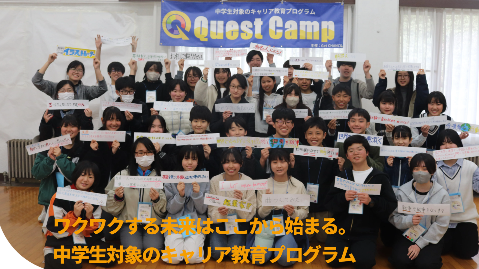 【中学生対象キャリア教育プログラム】参加費無料「Quest Camp 2026 in 千葉」開催！